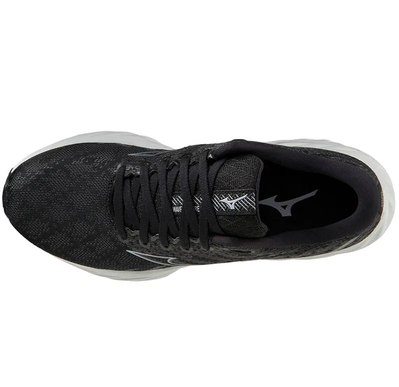 Mizuno Women's Wave Inspire 19 Running Shoes Black/Silverstar/SCrest-5